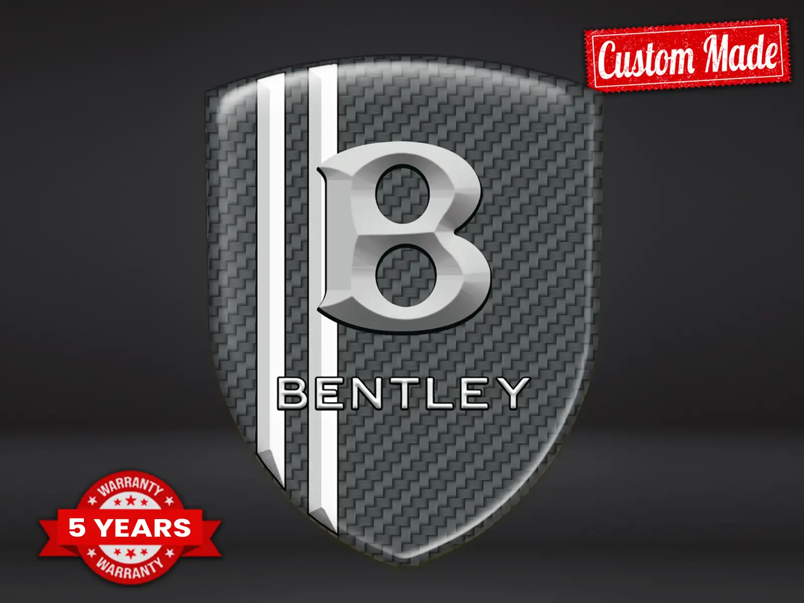 Bentley Heckscheibenaufkleber Racing Stern Exklusiv Auto